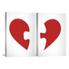 Puzzle Heart Canvas Art Clock Canvas