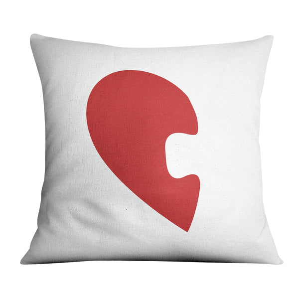 Puzzle Heart Cushion Cushion A / 45 x 45cm Clock Canvas