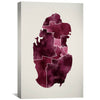 Qatar Watercolor Canvas Art 30 x 45cm / Unframed Canvas Print Clock Canvas