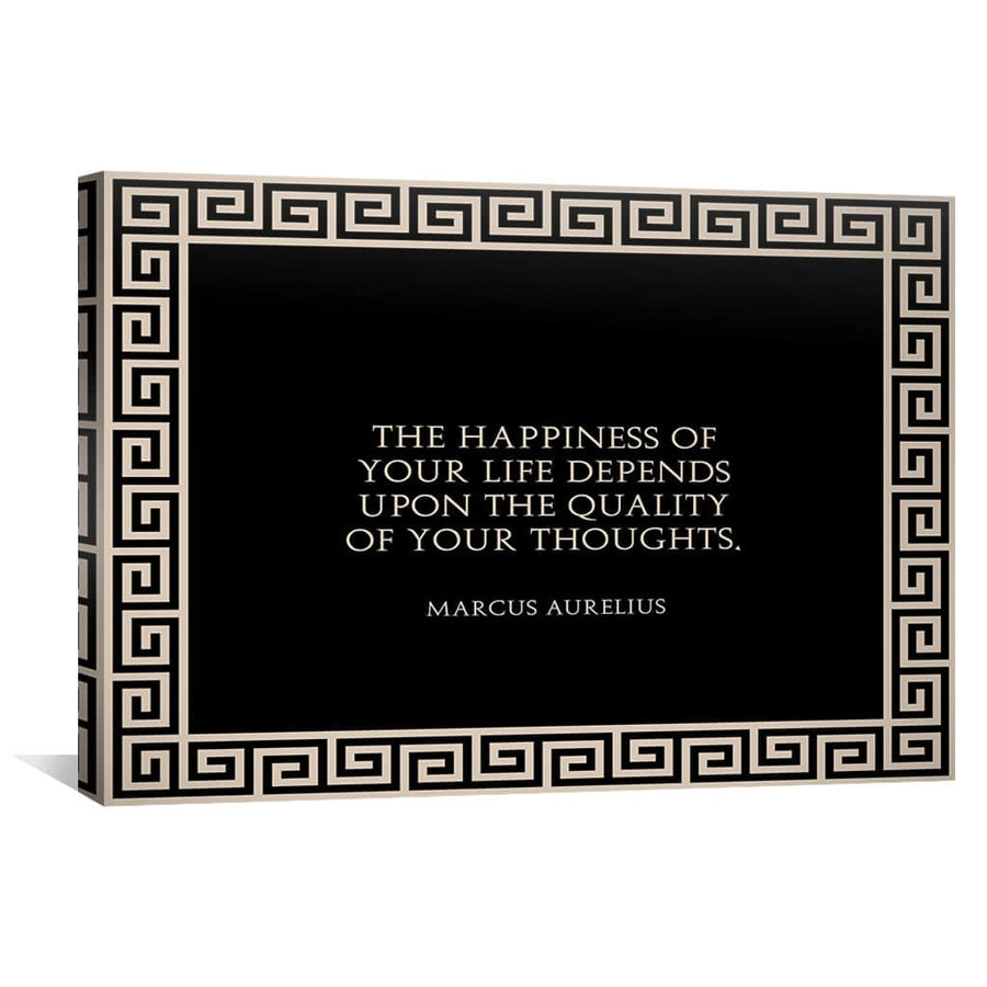 Quality Thoughts Canvas Art 30 x 45cm / Standard Gallery Wrap Clock Canvas