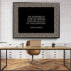 Quality Thoughts Clock Canvas
