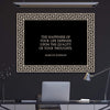 Quality Thoughts Clock Canvas