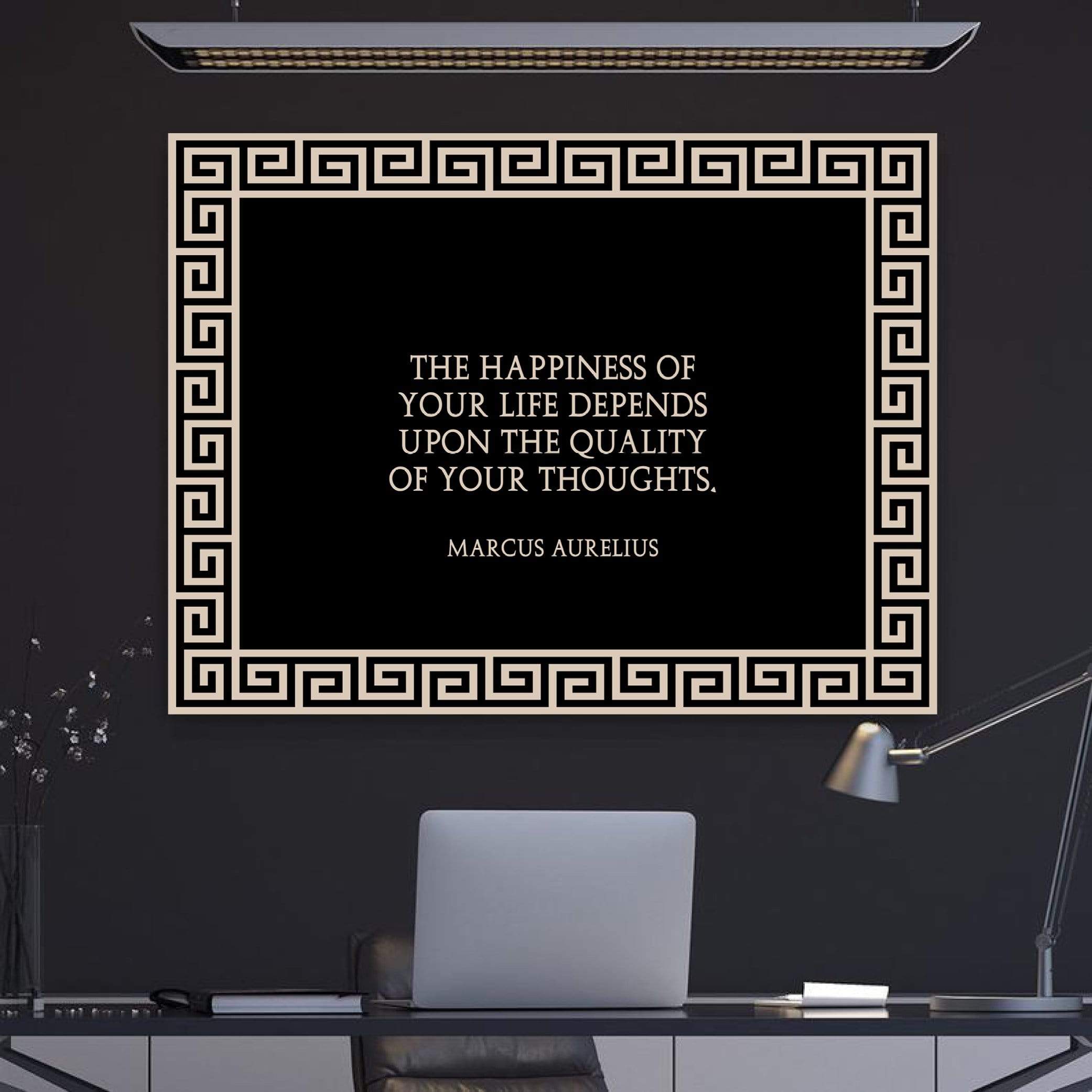 Quality Thoughts Clock Canvas