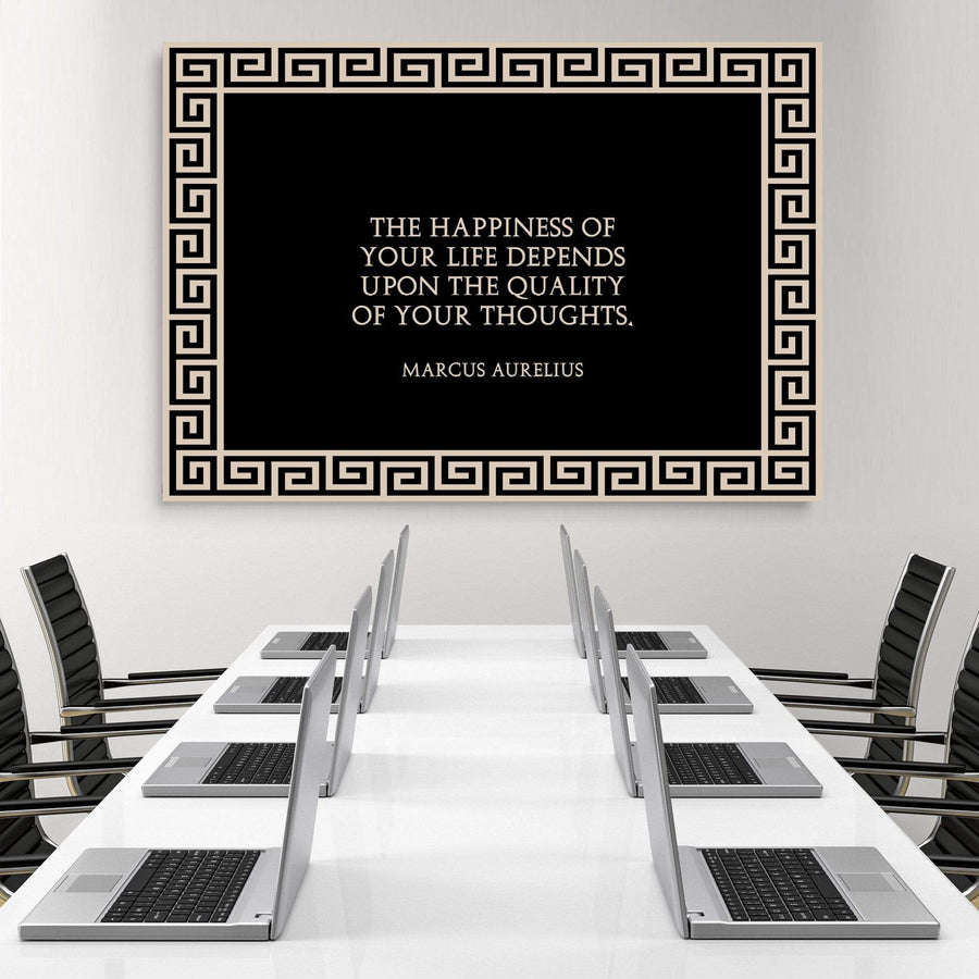 Quality Thoughts Clock Canvas