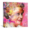 Queen Elizabeth Wall Canvas Art Clock Canvas