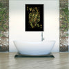 Queen of Hearts - Camo Clock Canvas