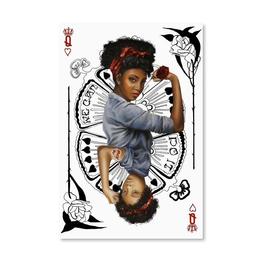 Queen of Power Canvas Art Clock Canvas