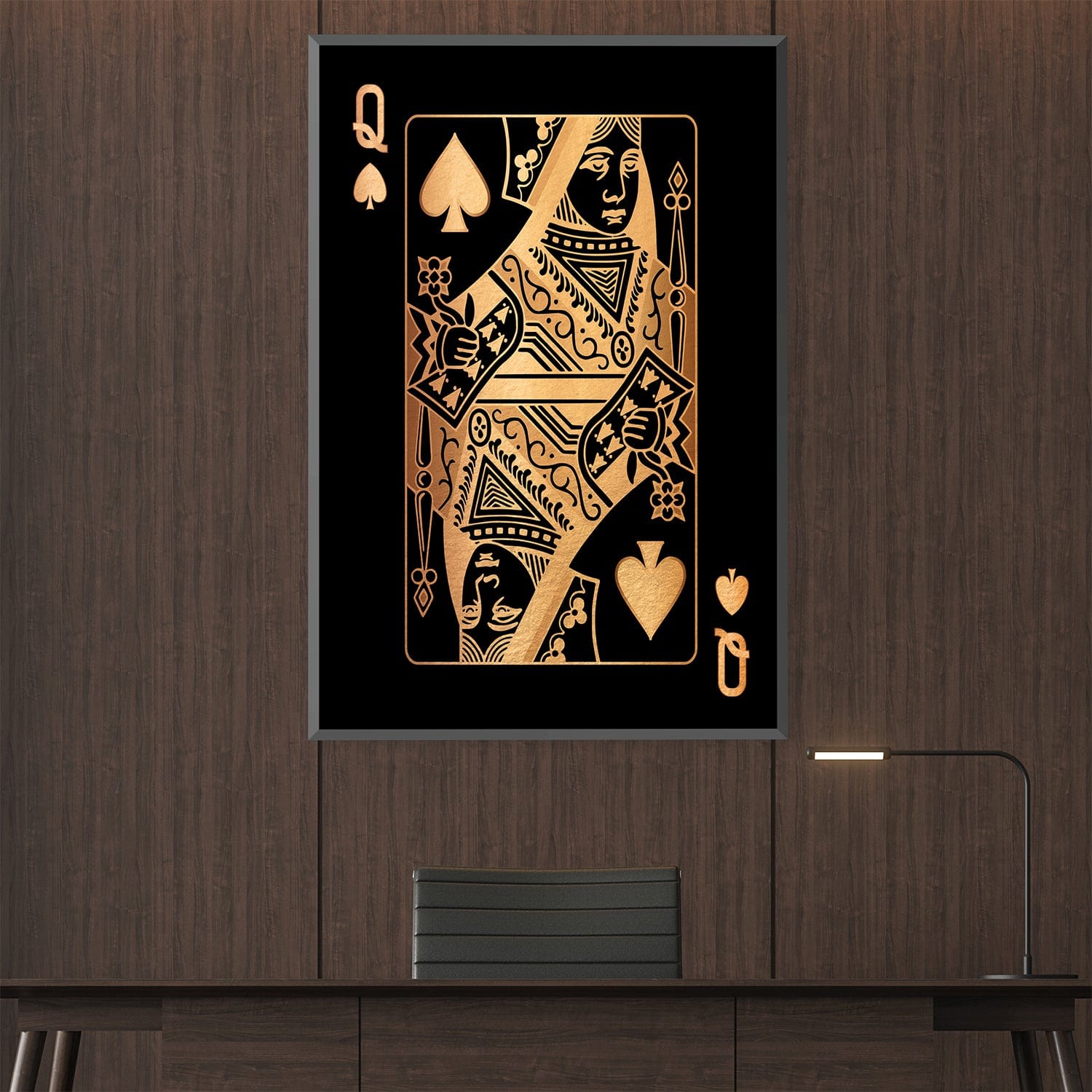 Queen of Spades - Gold Canvas product thumbnail