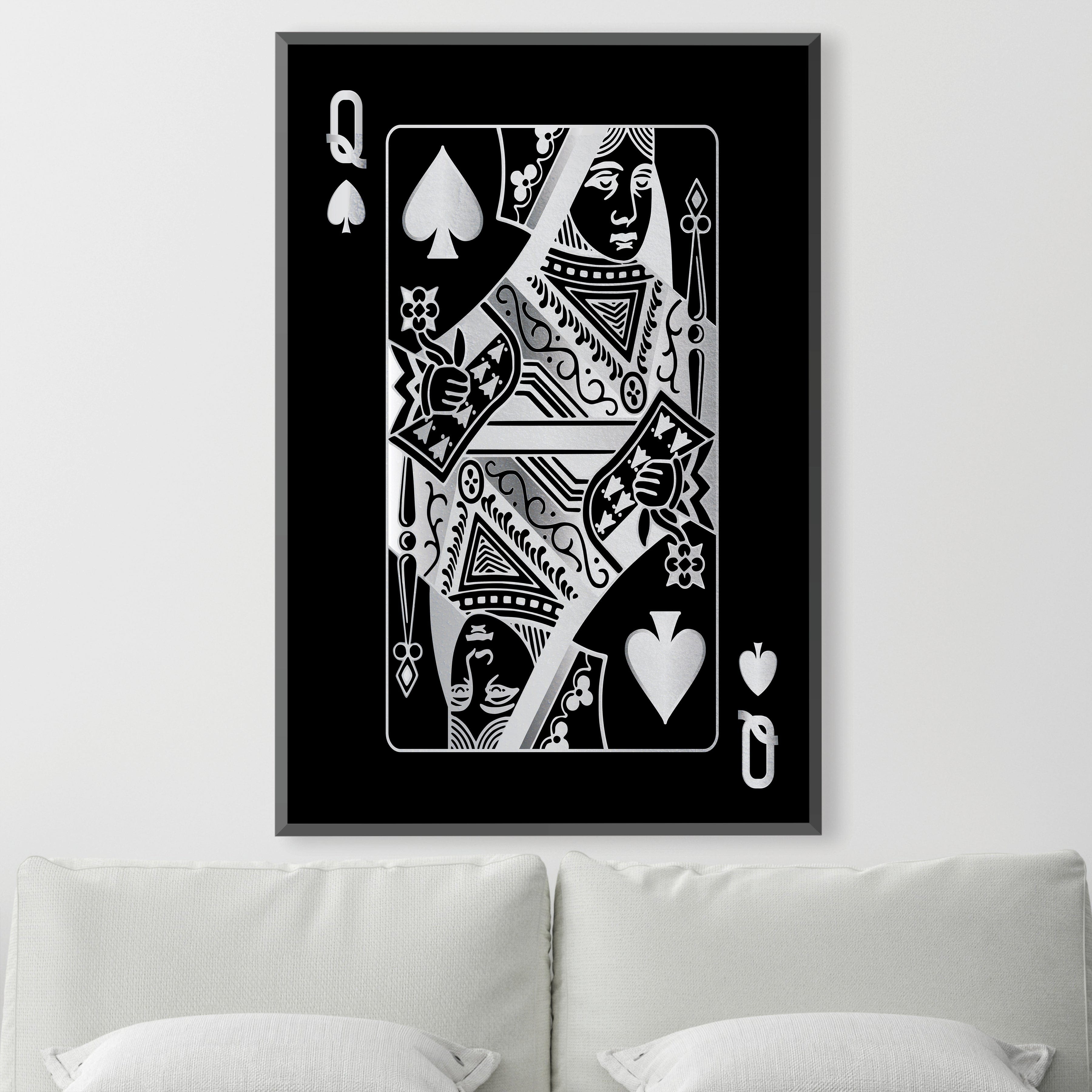 Queen of Spades - Silver Canvas product thumbnail
