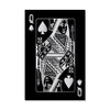 Queen of Spades - Silver Canvas Art Clock Canvas