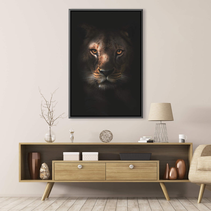 Queen of the Jungle Clock Canvas