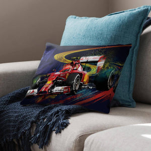 Race Speed Cushion Cushion Cushion Landscape Clock Canvas