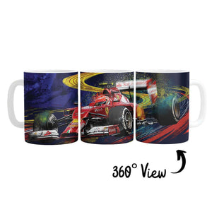 Race Speed Mug Mug White Clock Canvas