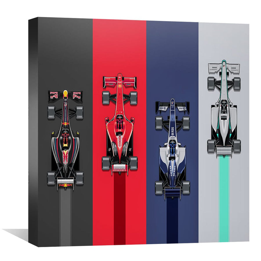 Race to the Finish Canvas Art Clock Canvas