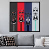 Race to the Finish Canvas Art 30 x 30cm / Unframed Canvas Print Clock Canvas