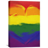 Rainbow Composition Canvas Art 30 x 45cm / Unframed Canvas Print Clock Canvas