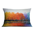 Rainbow Forest Cushion Cushion Cushion Landscape Clock Canvas