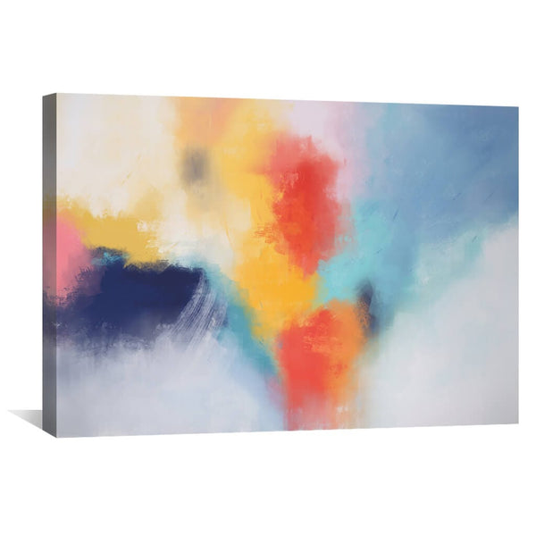 Rainbow Skies Canvas Art 45 x 30cm / Unframed Canvas Print Clock Canvas