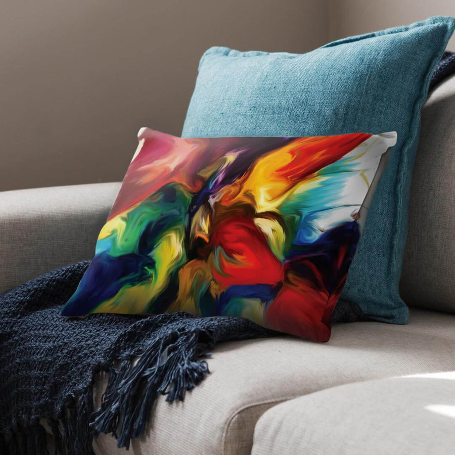 Rainbow Splash Cushion Cushion Cushion Landscape Clock Canvas