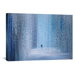 Rainy Date Canvas Art 45 x 30cm / Unframed Canvas Print Clock Canvas