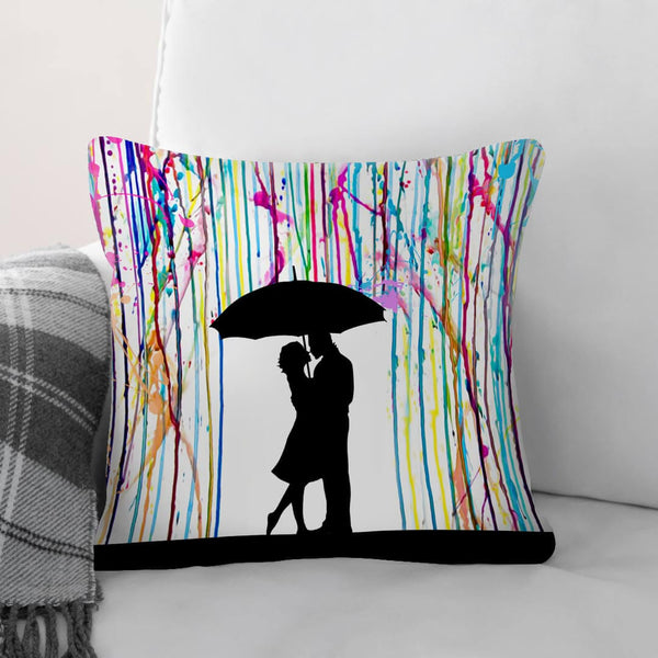 Rainy Paint Cushion Cushion 45 x 45cm Clock Canvas