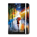 Rainy Stroll Collectors Notebook Note Book Soft Cover / White / A5: 210 x 148 mm Clock Canvas