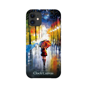 Rainy Stroll Collectors Phone Case Phone Case Apple iPhone 11 Clock Canvas
