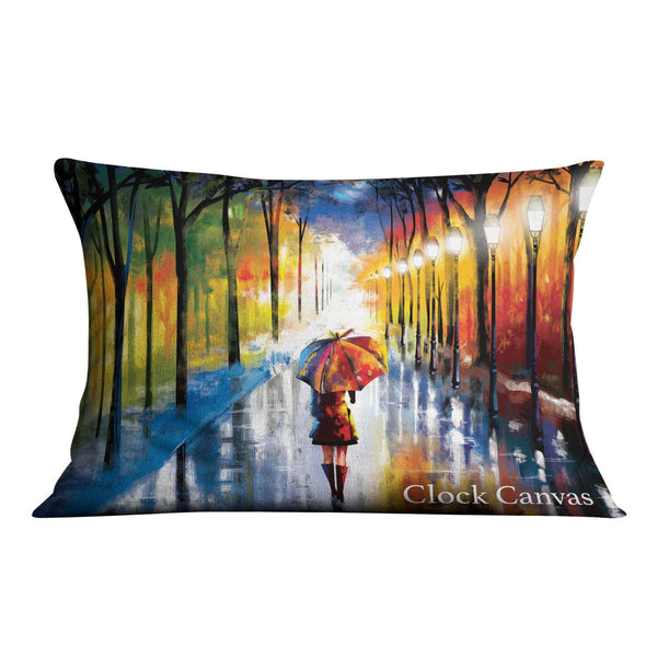 Rainy Strolls Collectors Cushion Stock Item Cushion Landscape / N/A / 13 Inches wide Clock Canvas