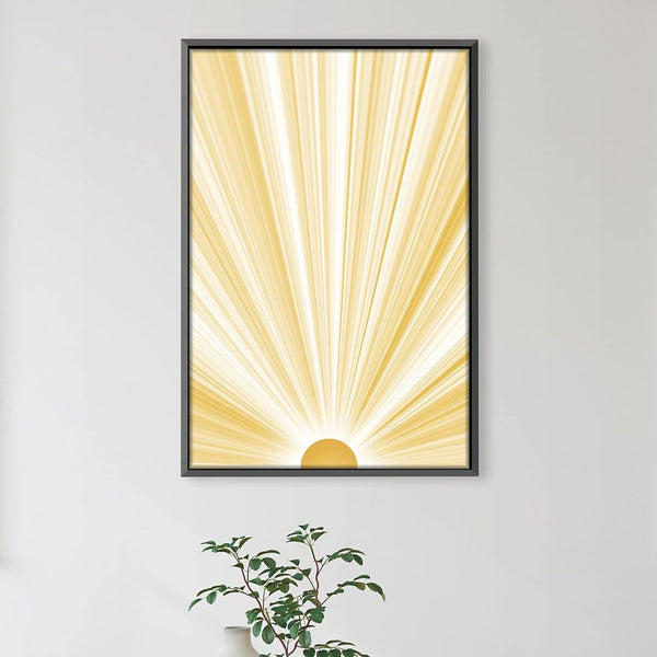 Rays of Sunshine Canvas Art Clock Canvas