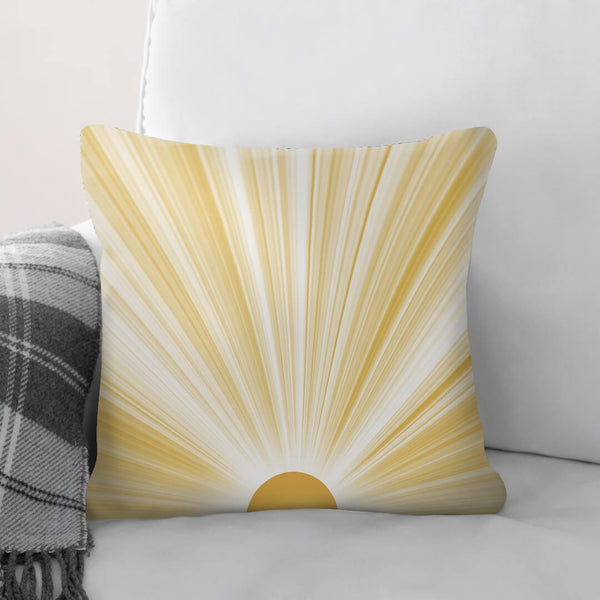 Rays of Sunshine Cushion Cushion 45 x 45cm Clock Canvas