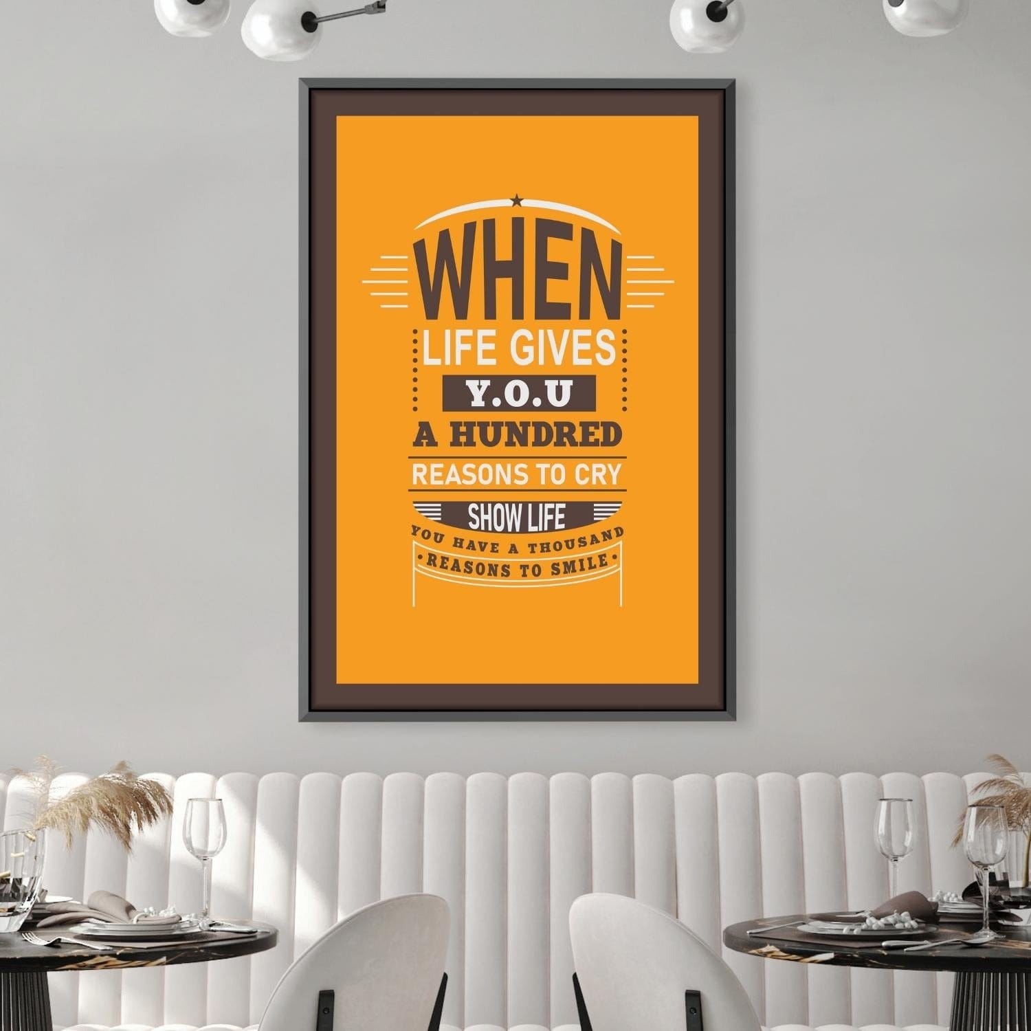 Reasons to Smile Canvas Art Clock Canvas
