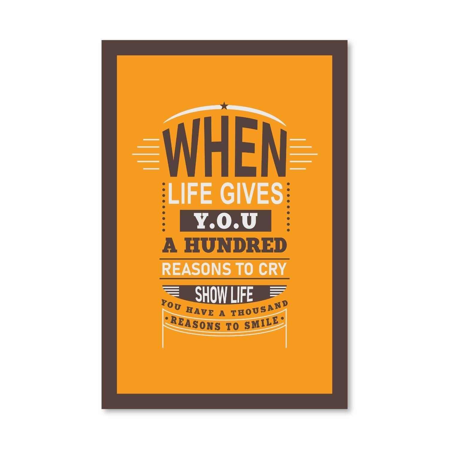 Reasons to Smile Canvas Art Clock Canvas
