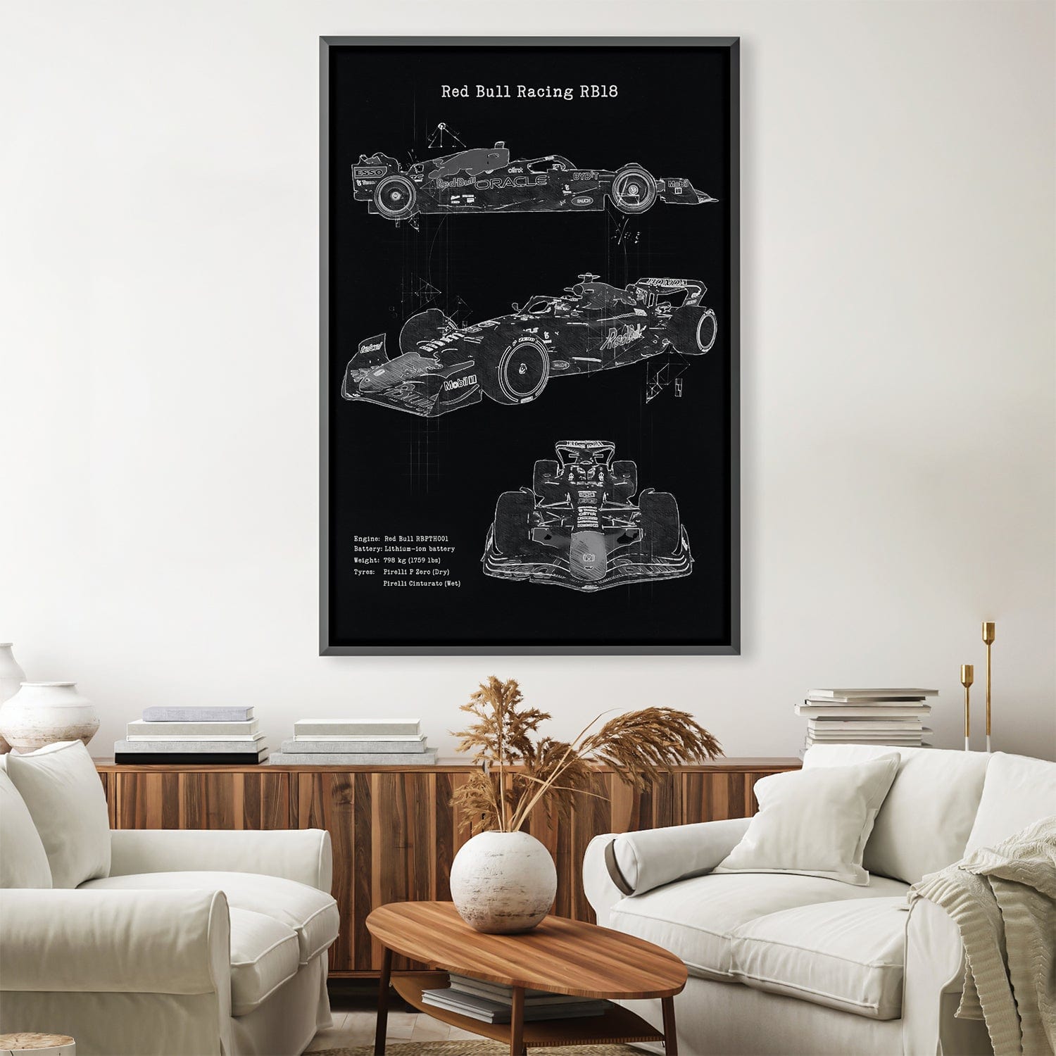 Red Bull Schematics Canvas 12 x 18in / Canvas product thumbnail