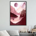 Red Lake Canvas Art 30 x 45cm / Unframed Canvas Print Clock Canvas