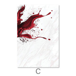 Red Wine Canvas Art C / 30 x 45cm / Unframed Canvas Print Clock Canvas