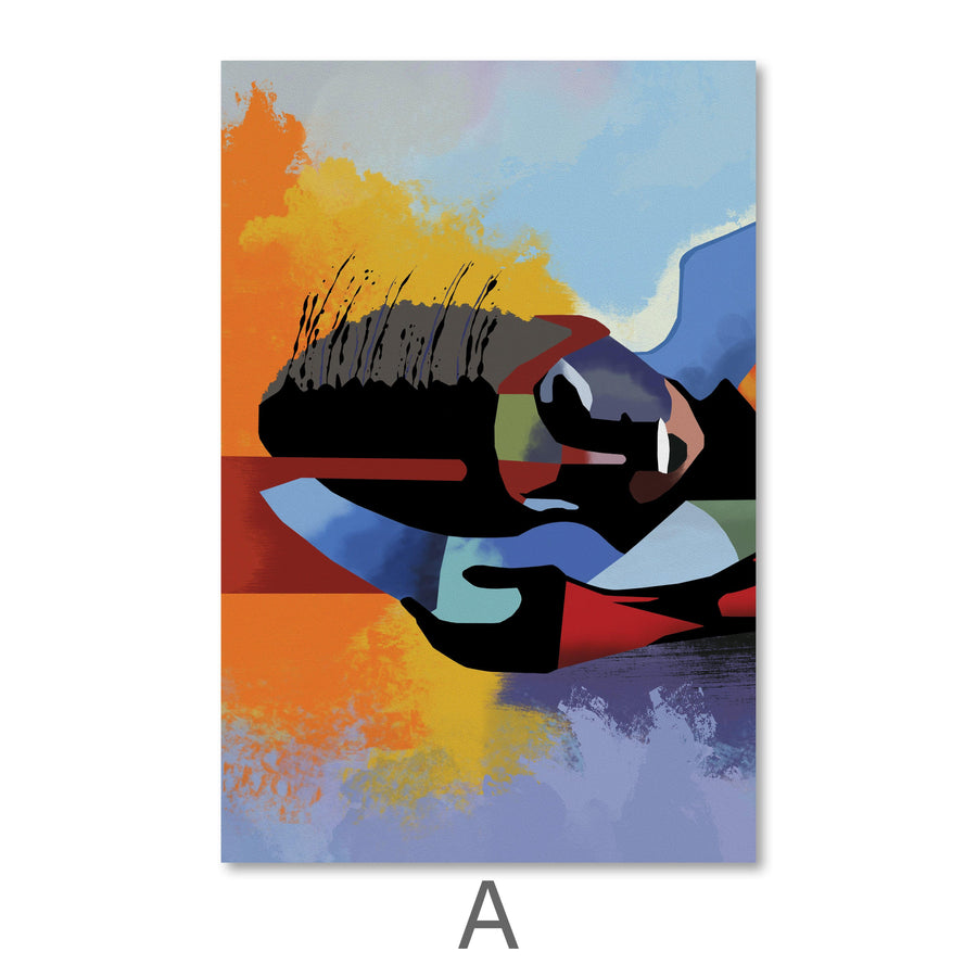 Reflection Canvas Art A / 40 x 60cm / Unframed Canvas Print Clock Canvas
