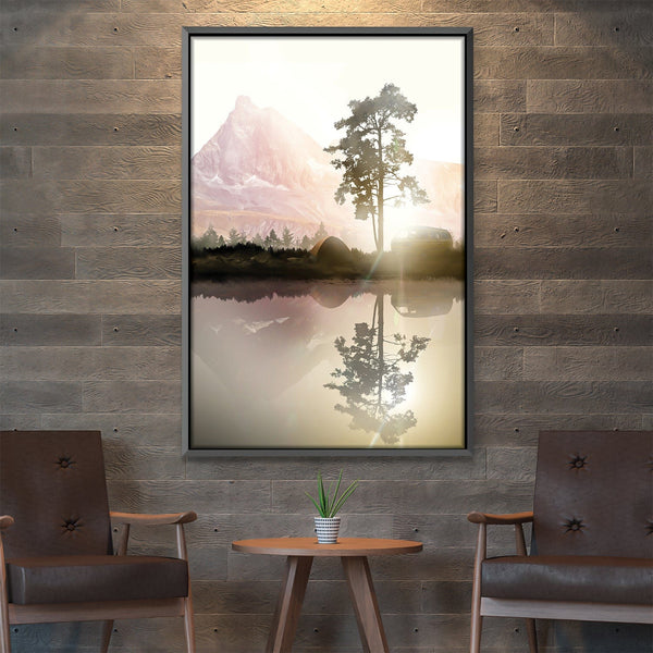 Reflection of Nature Canvas Art Clock Canvas