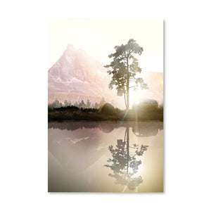 Reflection of Nature Canvas Art Clock Canvas