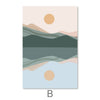Reflective Landscape Canvas Art B / 30 x 45cm / Unframed Canvas Print Clock Canvas