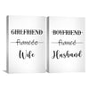 Relationship Status Canvas Art Clock Canvas
