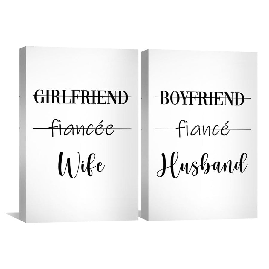 Relationship Status Canvas Art Clock Canvas