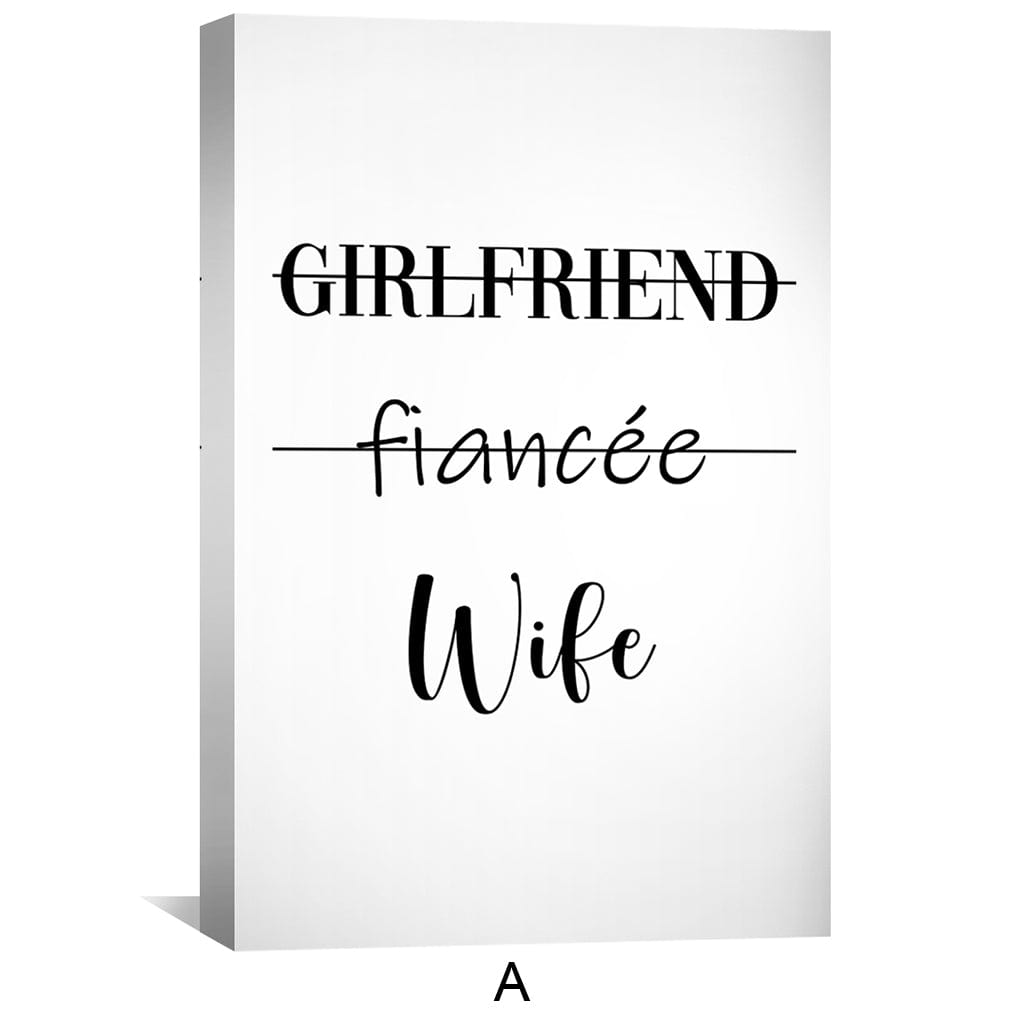 Relationship Status Canvas Art Clock Canvas