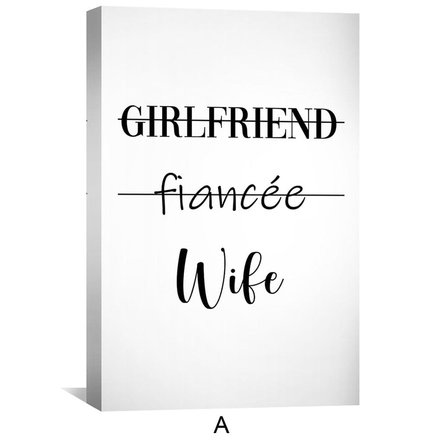 Relationship Status Canvas Art Clock Canvas