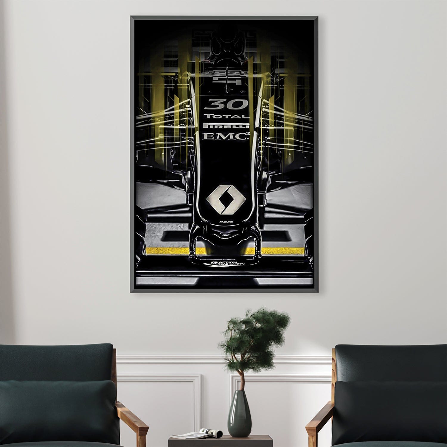 Renault-F1-Black Canvas 12 x 18in / Canvas product thumbnail