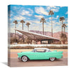 Retro California Canvas Art 30 x 30cm / Unframed Canvas Print Clock Canvas