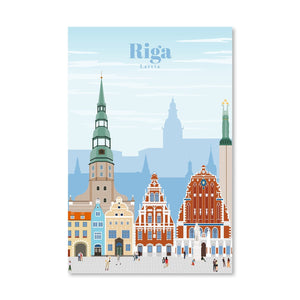 Riga Canvas - Studio 324 Art Clock Canvas