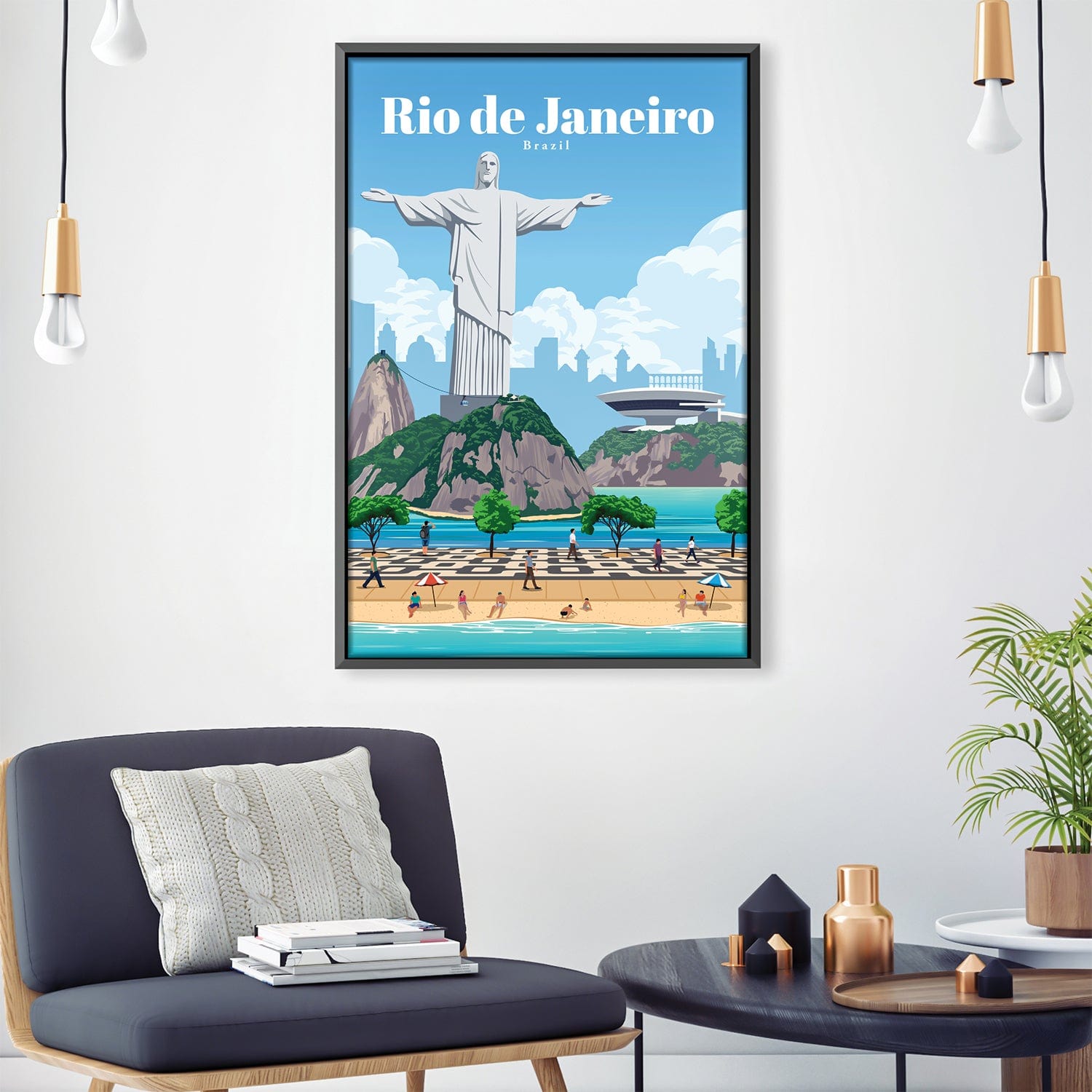 Rio Canvas - Studio 324 Art Clock Canvas