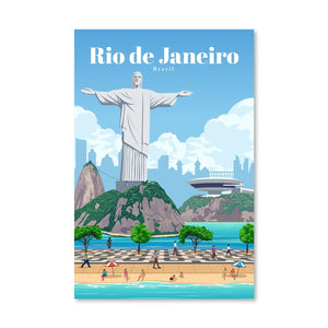 Rio Canvas - Studio 324 Art Clock Canvas