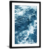 Rippled Ocean Print Art Clock Canvas