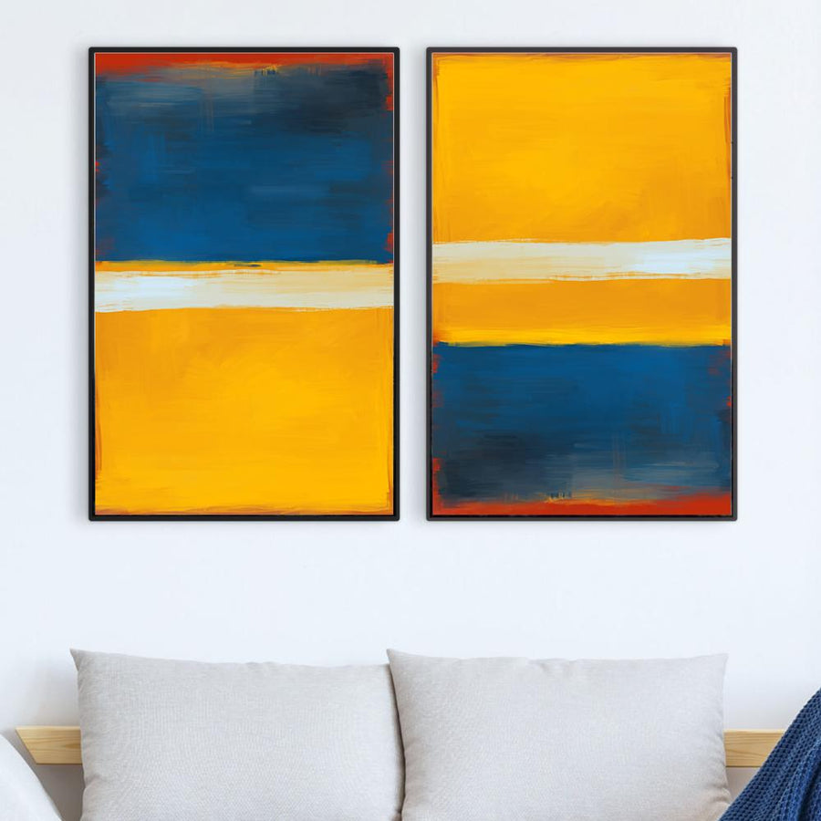 Rise and Shine Canvas Art Set of 2 / 40 x 50cm / No Board - Canvas Print Only Clock Canvas